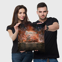 Подушка квадратная Sabaton, цвет: 3D-принт — фото 2