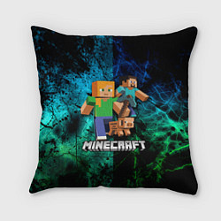Подушка квадратная Minecraft Майнкрафт, цвет: 3D-принт