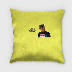 Подушка квадратная Juice WRLD, цвет: 3D-принт