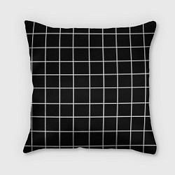 Подушка квадратная Клечатая, цвет: 3D-принт