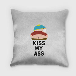 Подушка квадратная Kiss My Ass, цвет: 3D-принт