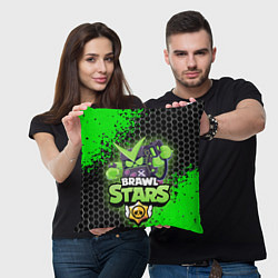 Подушка квадратная BRAWL STARS VIRUS 8 BIT, цвет: 3D-принт — фото 2