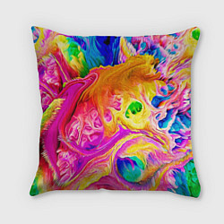 Подушка квадратная TIE DYE, цвет: 3D-принт