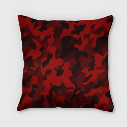 Подушка квадратная RED MILITARY, цвет: 3D-принт