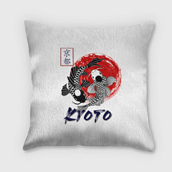 Подушка квадратная Карпы Кои Киото