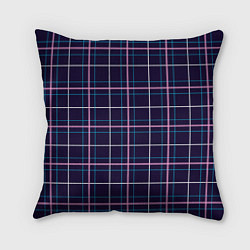 Подушка квадратная Шотландка, цвет: 3D-принт