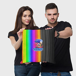 Подушка квадратная SONIC 2020, цвет: 3D-принт — фото 2