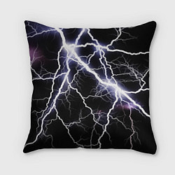 Подушка квадратная Молния, цвет: 3D-принт