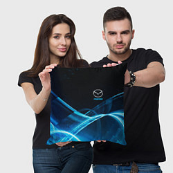 Подушка квадратная MAZDA, цвет: 3D-принт — фото 2