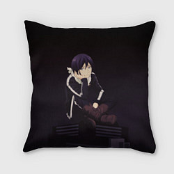 Подушка квадратная Ято Бездомный Бог, цвет: 3D-принт