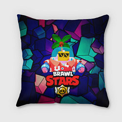 Подушка квадратная BRAWL STARS NEW SPROUT 12, цвет: 3D-принт