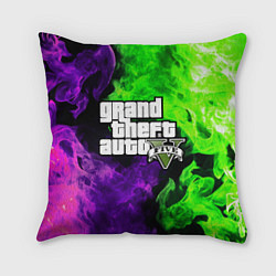 Подушка квадратная GTA 5, цвет: 3D-принт