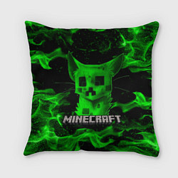 Подушка квадратная MINECRAFT CREEPER CAT, цвет: 3D-принт