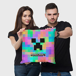 Подушка квадратная Minecraft, цвет: 3D-принт — фото 2