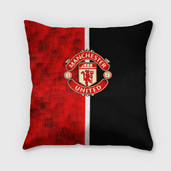 Подушка квадратная Манчестер Юнайтед 3D, цвет: 3D-принт