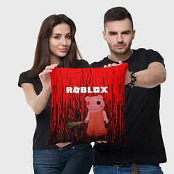 Подушка квадратная Roblox Piggy, цвет: 3D-принт — фото 2