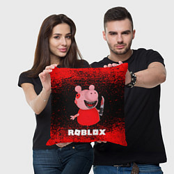 Подушка квадратная Roblox Piggy, цвет: 3D-принт — фото 2