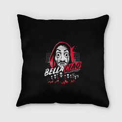 Подушка квадратная БУМАЖНЫЙ ДОМ, цвет: 3D-принт