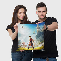 Подушка квадратная AssassinS Creed Origins odyssey, цвет: 3D-принт — фото 2