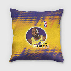 Подушка квадратная LeBron James, цвет: 3D-принт