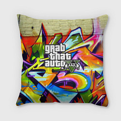 Подушка квадратная GTA:5, цвет: 3D-принт
