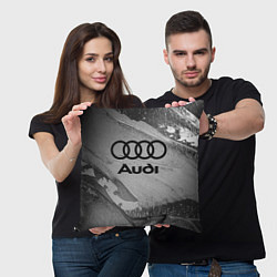 Подушка квадратная AUDI АУДИ, цвет: 3D-принт — фото 2