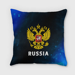 Подушка квадратная RUSSIA РОССИЯ, цвет: 3D-принт