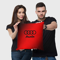 Подушка квадратная AUDI АУДИ, цвет: 3D-принт — фото 2