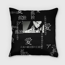 Подушка квадратная Аниме девушка, цвет: 3D-принт