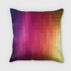 Подушка квадратная Геометрия неоновая, цвет: 3D-принт