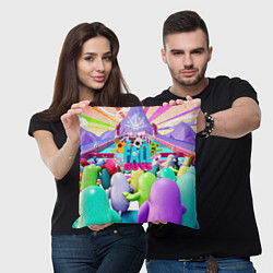 Подушка квадратная FALL GAYS, цвет: 3D-принт — фото 2