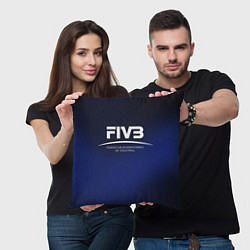 Подушка квадратная FIVB Volleyball, цвет: 3D-принт — фото 2