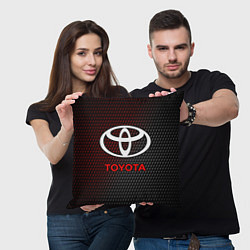 Подушка квадратная TOYOTA ТОЙОТА, цвет: 3D-принт — фото 2