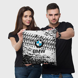 Подушка квадратная BMW, цвет: 3D-принт — фото 2