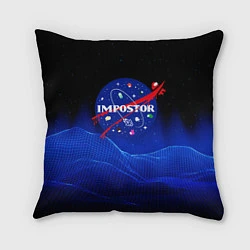 Подушка квадратная IMPOSTOR NASA, цвет: 3D-принт