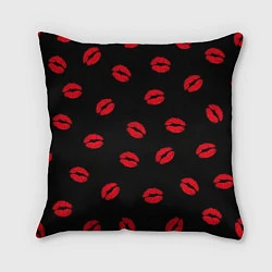 Подушка квадратная Поцелуи, цвет: 3D-принт