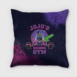 Подушка квадратная JoJo’s Bizarre Adventure Gym, цвет: 3D-принт