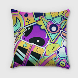 Подушка квадратная Alien, цвет: 3D-принт