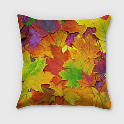 Подушка квадратная Осенние листья, цвет: 3D-принт