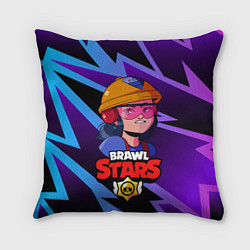 Подушка квадратная Джеки Brawl Stars Jacky, цвет: 3D-принт