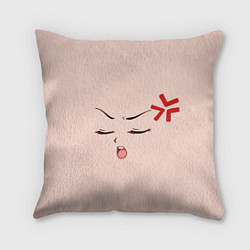 Подушка квадратная Pleasure anime face, цвет: 3D-принт