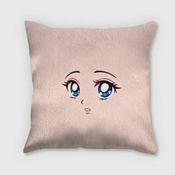 Подушка квадратная Surprised anime face, цвет: 3D-принт