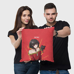 Подушка квадратная Megumin, цвет: 3D-принт — фото 2