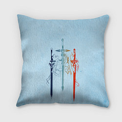 Подушка квадратная Sword Art Online, цвет: 3D-принт