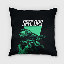 Подушка квадратная Spec Ops, цвет: 3D-принт