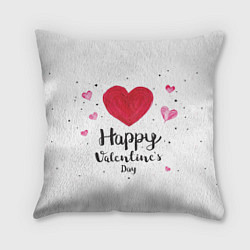 Подушка квадратная Valentines Day, цвет: 3D-принт
