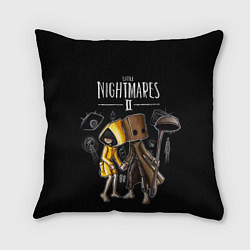 Подушка квадратная LITTLE NIGHTMARES 2, цвет: 3D-принт