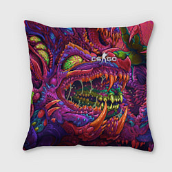 Подушка квадратная CS GO Hyper Beast, цвет: 3D-принт