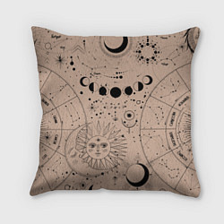 Подушка квадратная Звездное небо, цвет: 3D-принт