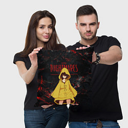 Подушка квадратная Little Nightmares 2, цвет: 3D-принт — фото 2